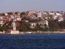 Aziatische zijde van de Bosporus met de Leandertoren