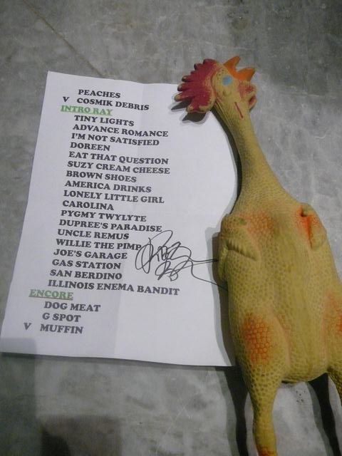 setlist - note: the encore tune â€˜Dog Meatâ€™ was not played