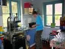 Luuk doing some dishes in the kitchen