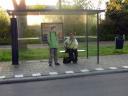 07.30 uur - bij de bushalte