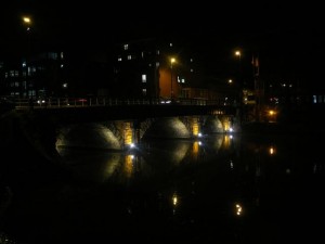 342 Bristol Bridge by night
