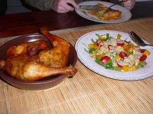 met kip en salade - 7 november 2009