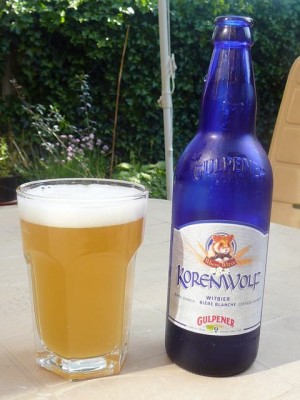 ... relaxing with some of the finest Gulpener Korenwolf witbier - May 24, 2009
