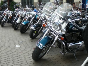 oneindig veel motoren - an endless row of motor bikes 