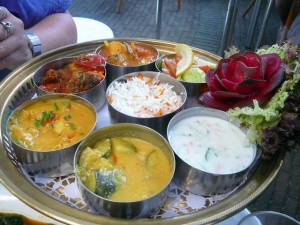 E's hoofdgerecht - Indiase rijsttafel