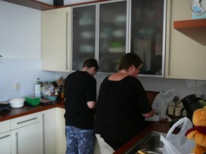 Druk met voorbereiden in de keuken