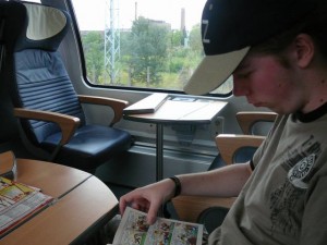 519 Luuk in the train to Hamburg