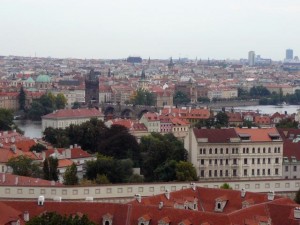 154 uitzicht van de Praagse Burcht - Kleine Zijde en Oude Stad