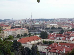155 uitzicht van de Praagse Burcht - Kleine Zijde en Joodse Wijk