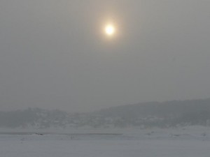 085 Larvik lagoon in fog