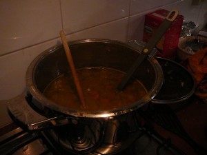 Erwten-pompoensoep - Pea-pumpkin soup
