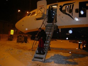 006 arriving at Skavsta airport