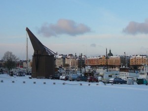 172 wooden crane at Skeppsholmen