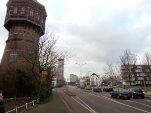 129 Vlissingen - wtaertoren en Badhuisstraat en appartementencomplex