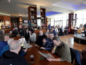 150 having lunch in Wetherspoon
